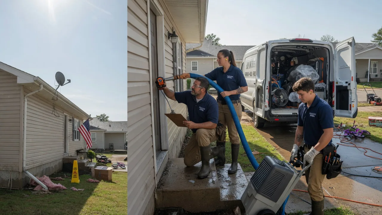 Ceiling Water Damage Restoration in Oblong, IL near me